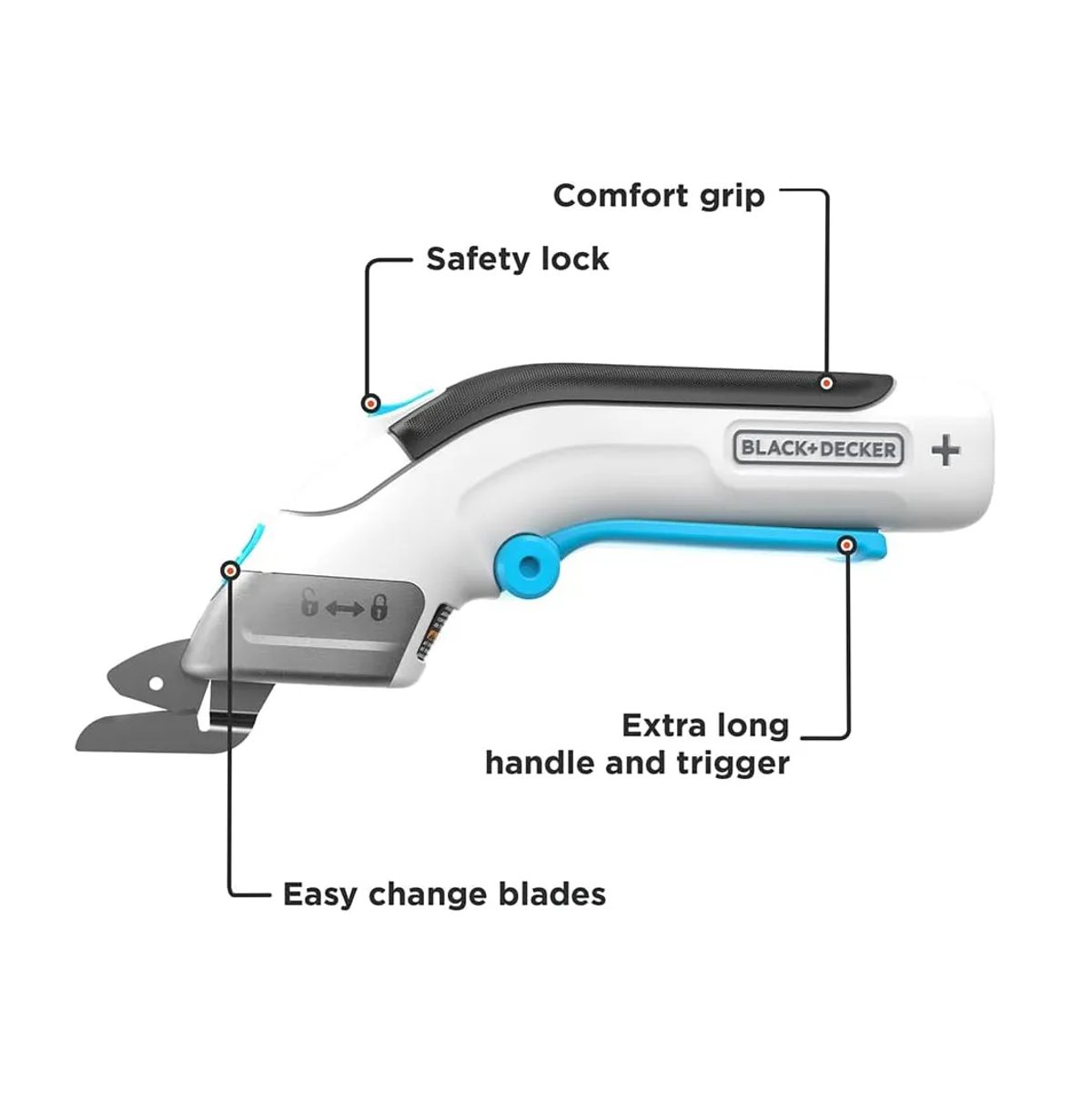Tijeras Eléctricas Inalámbricas BLACK+DECKER 4V MAX