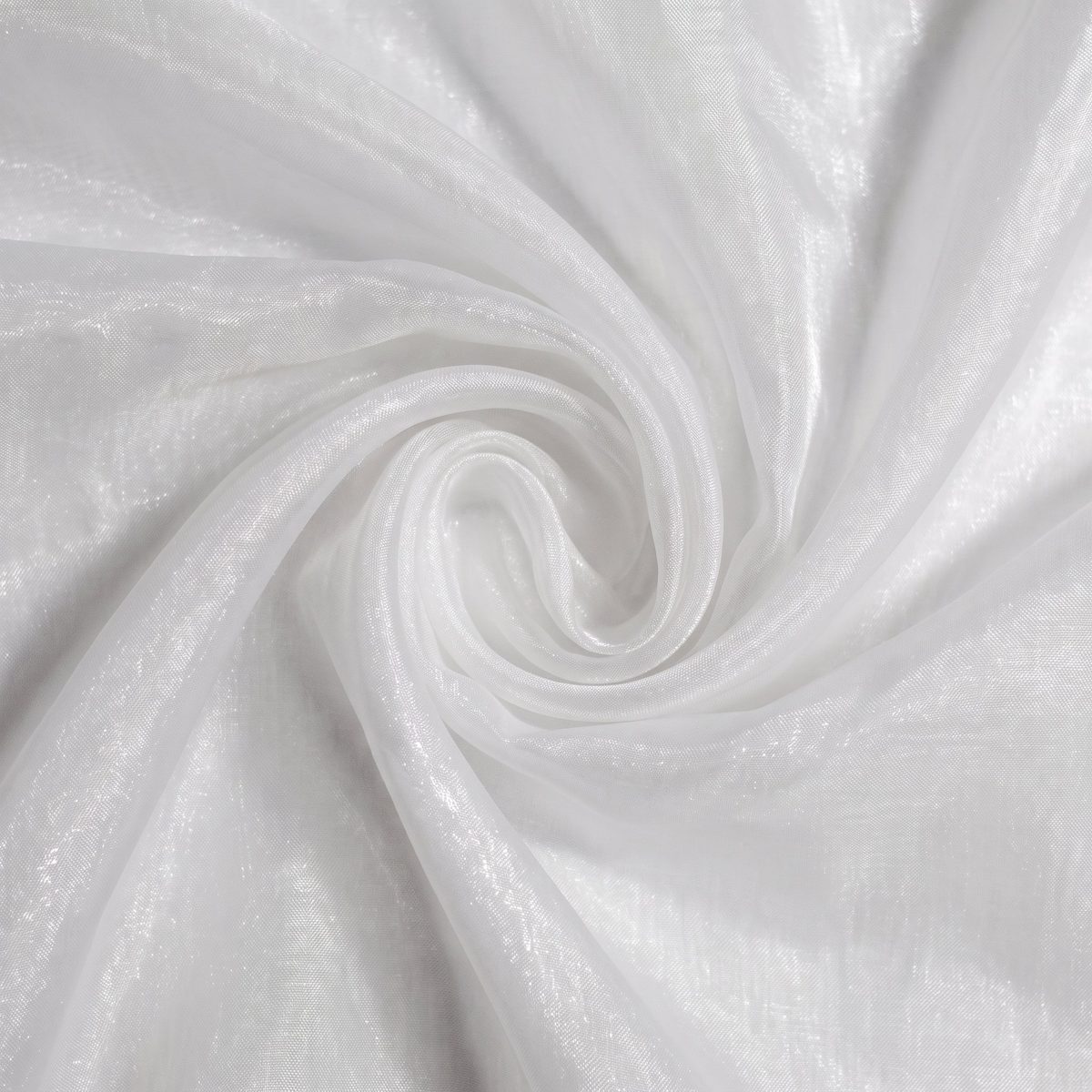 Tela Organza color Blanco en remolino, Textti