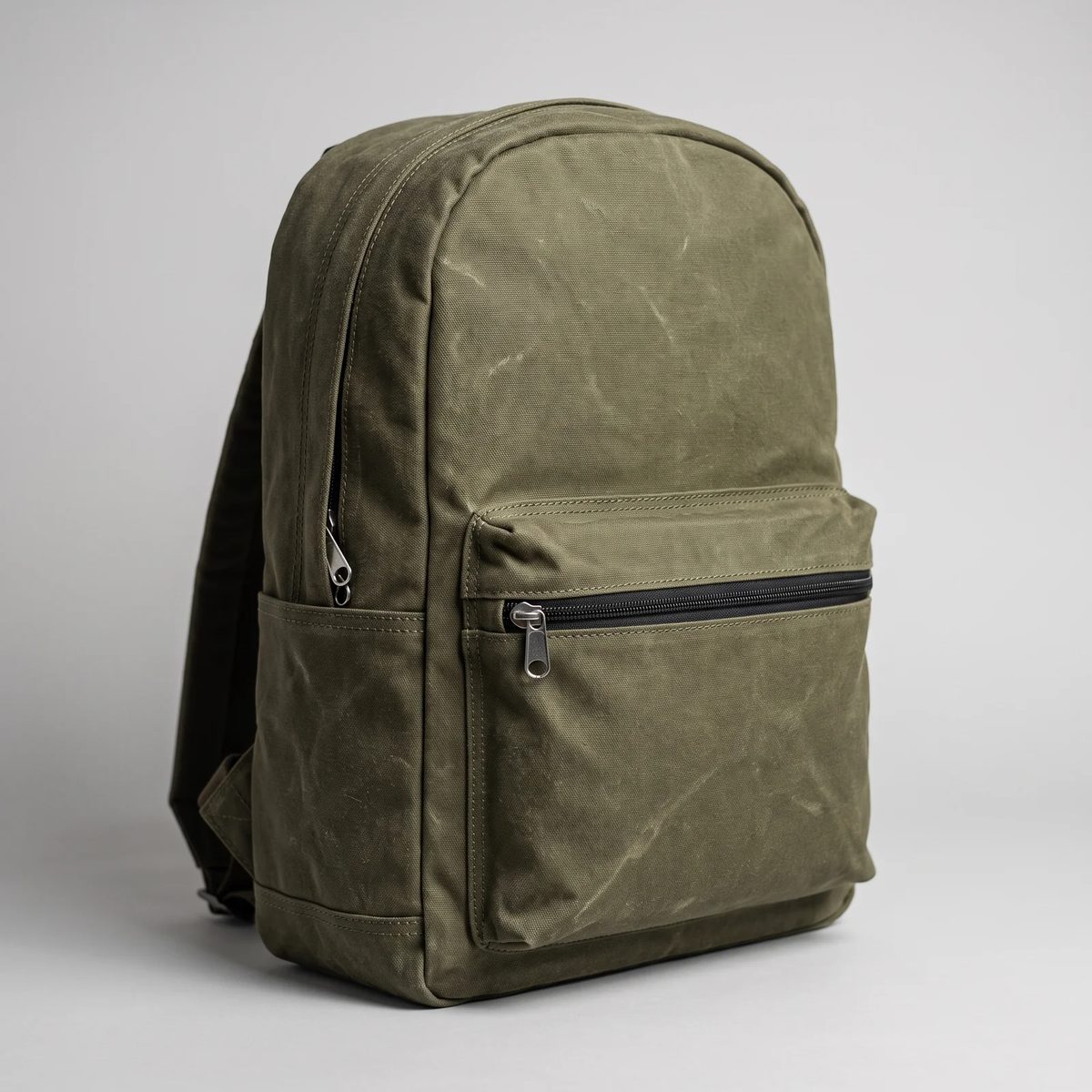 Morral con el bolsillo cerrado con cremallera continua número 6 negro