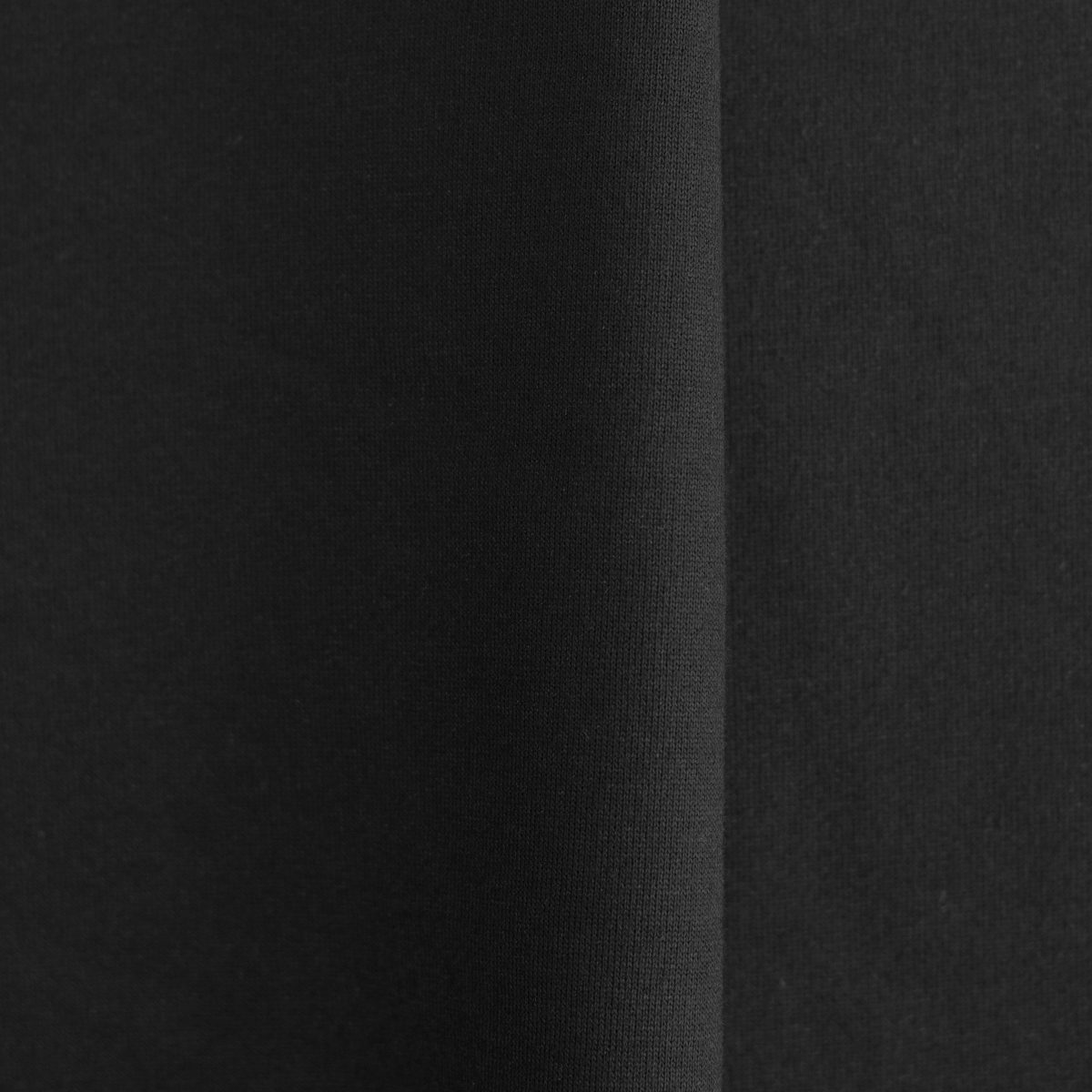 Pliegue de la tela Algodón Perchado Imperial color Negro, Textti