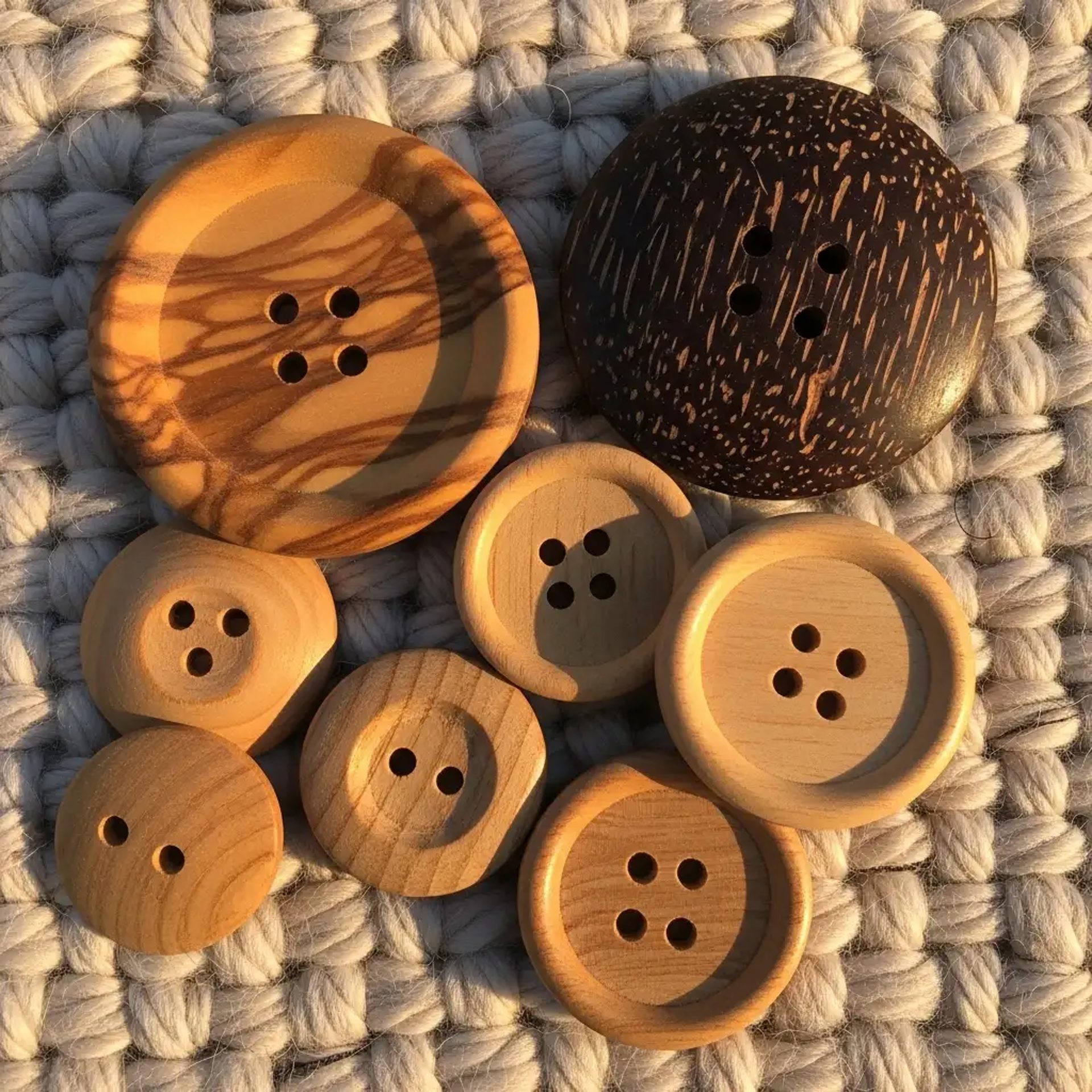 Botón de Madera