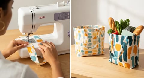 Cómo Hacer Bolsas de Tela Reutilizables (Tote Bags): 3 Diseños Fáciles (Paso a Paso)
