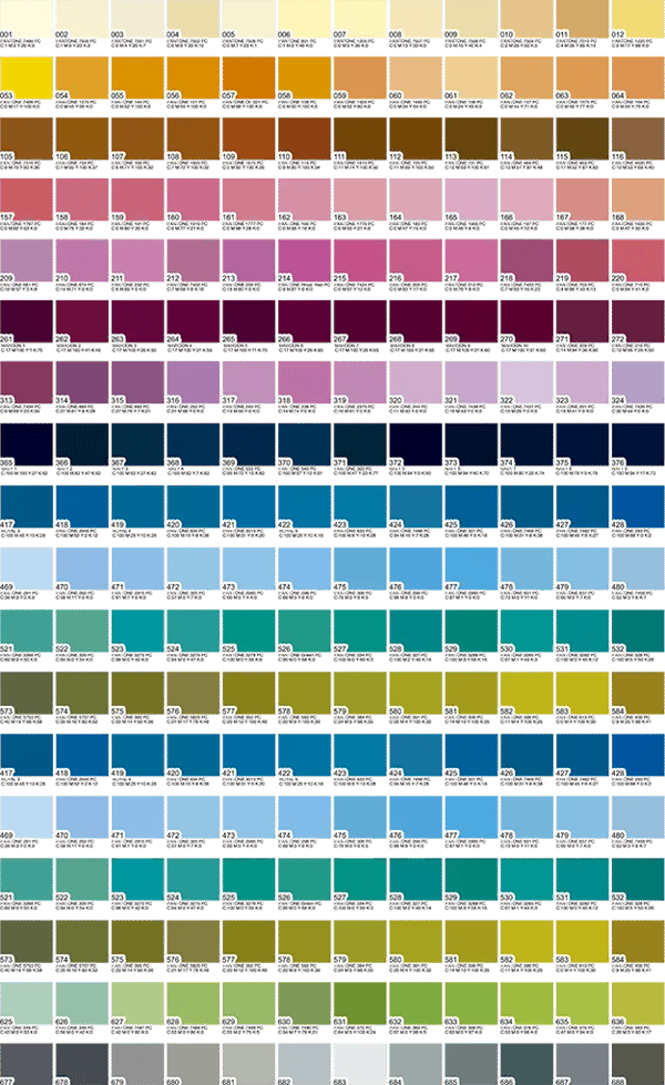 Guía de Colores CMYK