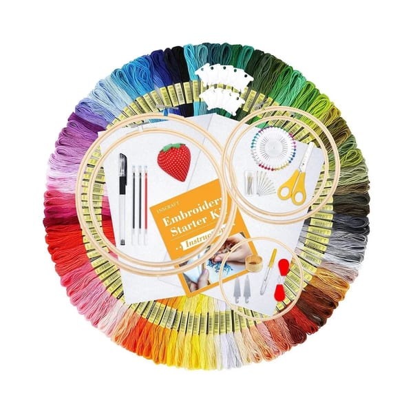 Kit de Bordado de 304 Piezas con Hilos Numerados