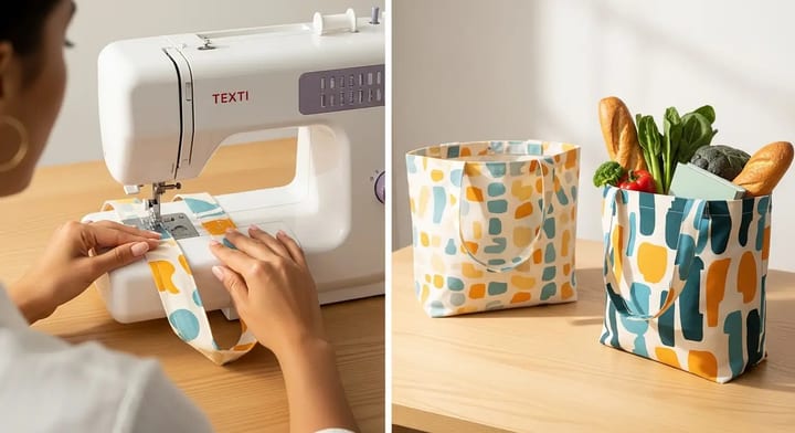 Cómo Hacer Bolsas de Tela Reutilizables (Tote Bags): 3 Diseños Fáciles (Paso a Paso)