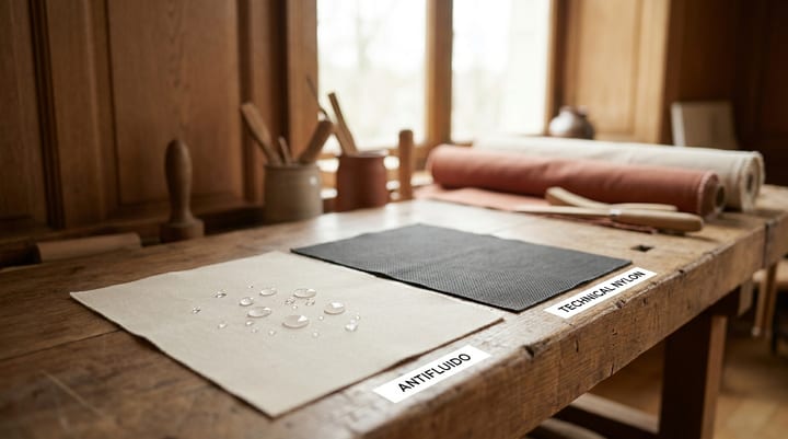 Antifluido vs Nylon: cuál tela elegir para acolchar